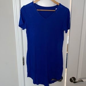 New royal blue tshirt dress
